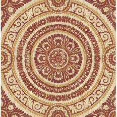 Seabrook Designs Caspien Medallion Unpasted Wallpaper Metallic Gold &