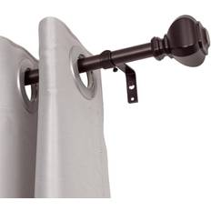 Steel Curtain Rods Utopia Alley D18RB 0.75 in Adjustable Curtain Rods