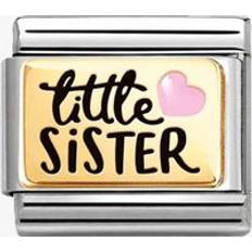 Nomination CLASSIC Gold Little Sister Charm 030289/06 Pink