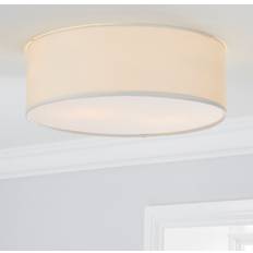 Linen Ceiling Flush Lights Dunelm Sara 38cm Ivory Ceiling Flush Light