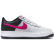 Nike Air Force 1 GS - White/Dark Obsidian/Fierce Pink