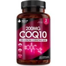 New Leaf Products CoQ10 200mg Co Enzyme Pure Ubiquinone CQ10 Of Coenzyme Q10 120 Vegan