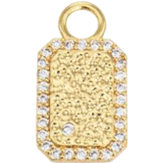 Bon Dep Ava Charm Square Gull - Gold/Transparent
