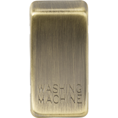Knightsbridge Switch cover "marked WASHING MACHINE" antique brass