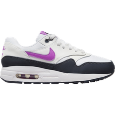 Nike Air Max 1 GS - White/Dark Obsidian/Fuchsia Dream