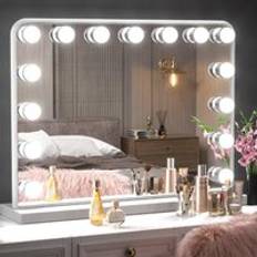 Living and Home Dimmable Hollywood LED Makeup Vanity Mirror White Size