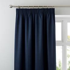 Curtains & Accessories Dunelm Solar Navy Blackout Pencil