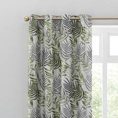 Curtains & Accessories Luxury Collection Leaf Jacquard Fern Eyelet