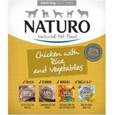 Naturo Chicken with Rice and Vegetables and Wet Dog Food in Tray 400g