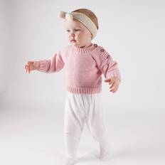 Knitting Kits Needlework Kits Wool Couture Wool Couture Emma Baby Jumper Knitting Kit Pink