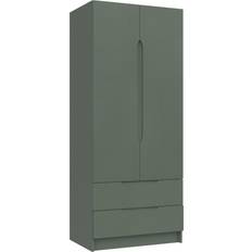 One Call Furniture Legato Double 2 Green Wardrobe