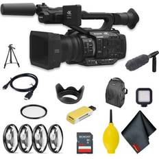 Panasonic AG-UX180 4K Premium Professional Camcorder Advanced Accessory Bundle w/ Deluxe Padded Backpack, Condenser Shotgun Microphone & More