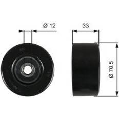 Gates Deflection/Guide Pulley T36762