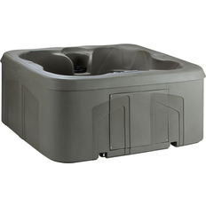 Hot Tubs LifeSmart Hot Tub LS100 Taupe 4 Play Square Spa with