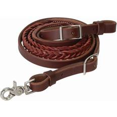 Pink Reins Weaver 5-Plait Braided Roper Rein