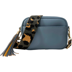 Bag Accessories Threaded Pear Courtney Crossbody Choose Your Strap - Steel Blue/Rosie Stripe