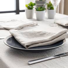 Brown Cloth Napkins Dunelm Set of 4 Cartmel Natural Linen Cloth Napkin Brown