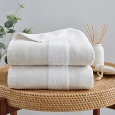 Dunelm Hamam Linen Blend Bath Towel Brown