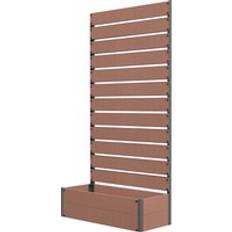 OutSunny Raised Bed for Garden, Planter with Trellis