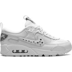 Nike Air Max 90 - Women Shoes NIKE Air Max 90 Futura W - White/Metallic Silver/Chrome/Platinum Tint