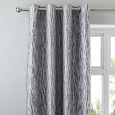 Curtains & Accessories Dunelm Linear Waves Silver