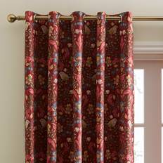 Curtains & Accessories Dunelm Ruskin Red Eyelet