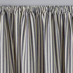 Curtains & Accessories Dunelm Linford Navy Stripe Slot Top Unlined