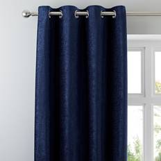 Curtains & Accessories Dunelm Chenille Navy Eyelet