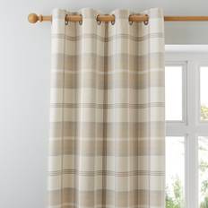 Curtains & Accessories Dunelm Highland Check Natural