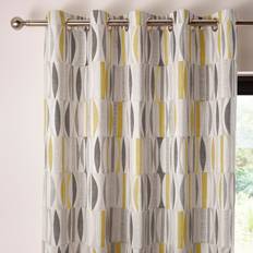 Curtains & Accessories Dunelm Cuba Ochre Eyelet
