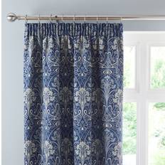 Curtains & Accessories Luxury Collection Lucetta Navy Pencil Pleat