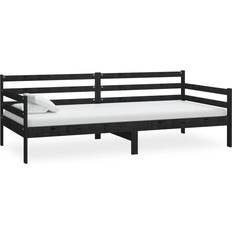 2-sits - Dagbäddar Soffor vidaXL Day Bed Black Soffa 204cm 2-sits