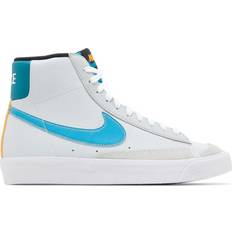 Nike Blazer Mid '77 GS - Pure Platinum/Total Orange/Bright Spruce/Laser Blue