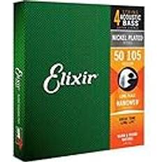 Elixir Saiten Nickel-Wound 4-str. E-Basssaiten mit NANOWEB Beschichtung, Long Scale, Medium .050-.105