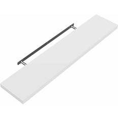 Casaria Svævehylde 90 cm Hvid Beslag Væghylde