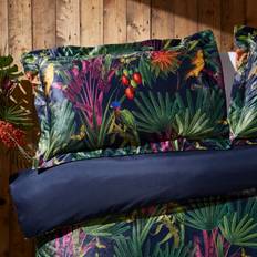 Natural History Museum Tropical Treasures Oxford Pillow Case Blue