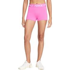 Nike pro 3'' shorts women NIKE Women's Pro 3" Shorts - Playful Pink/White