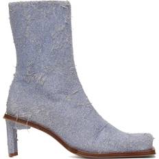 Brenda Denim Ankle Boots - Blue