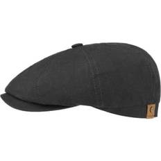 Stetson Hatteras Linen Newsboy Cap black