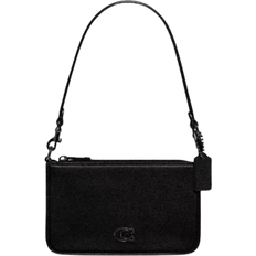 Coach Noir Sacs Coach Pouch Bag with Signature Canvas - Black