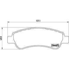 Fiat Systèmes de Freinage Brembo P 61 091 Jeu de Plaquettes De Frein Kit