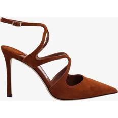 Jimmy Choo Laced Heels & Pumps Jimmy Choo Slingback Woman Brown Pumps