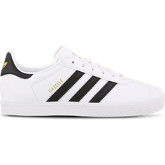 Adidas Junior Gazelle - White/Core Black/Gold Met