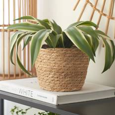 Dunelm Woven Plant Pot Natural Medium Brown