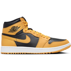 Nike Yellow Sport Shoes Nike Air Jordan I High G - Pollen/White/Black