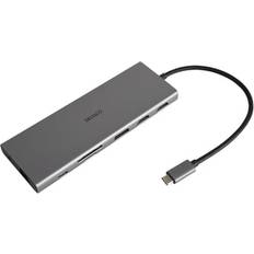 Usb c docking Deltaco 12-in-1 USB-C Docking Station