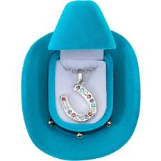 Children Necklaces AWST Int Horseshoes Necklace withColorful Cowboy Hat Box