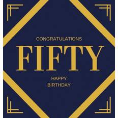 Happy 50th Birthday Guest Book (Hardcover) (Hardcover)