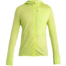 Icebreaker Pullover Icebreaker Funktionsfleecejacke Realfleece Descender - Neongrün