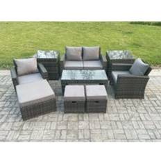 Garden & Outdoor Furniture Fimous 9 PCS Outdoor Lounge Set